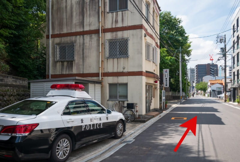 駐車場への道順2