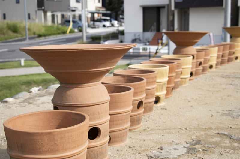 出土した埴輪の写真